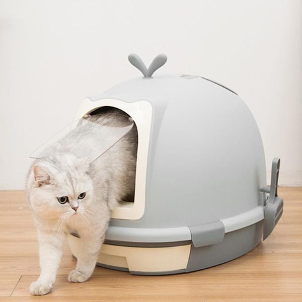 

other cat supplies semi-enclosed large litter box deodorant splash-proof toilet