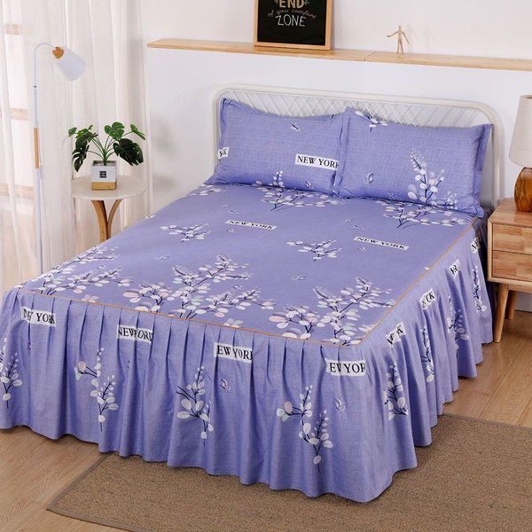 

sheets & sets bed cover skirt soft and warm textile sheet 3-piece flower flat + case home decoration