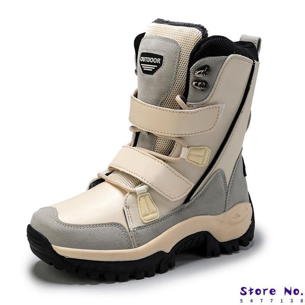 

boots 2021 fashion women mid-calf warm winter snow comfortable outdoor non-slip rain, Black