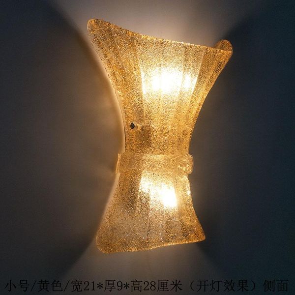 

modern simple glass wall lamp living room bedroom el guest corridor damp proof white yellow decorative