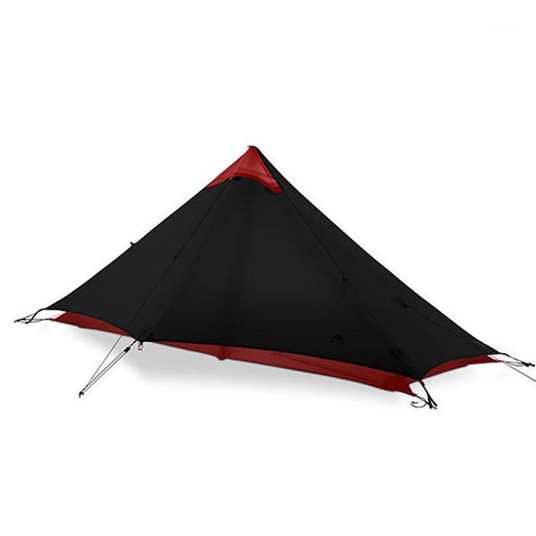 Gear LanShan 1 Ultralight 15D Silicone Coated Man Single Person Mochil Tent 3 Seasons For Camping Caminhadas Trekking Tendas E Abrigos