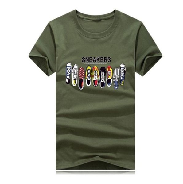 

shirts fashion tide shoes printed men tee tshirt mens men t-shirt multiple color selectable casual comfortable tshirts 2021, White;black
