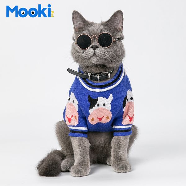 

mookipet cat cloth sweater small dog autumn winter