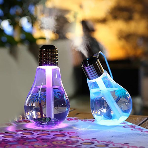 

fragrance lamps colorful bulb humidifier usb mini car air absorber aroma diffuser essential oil ultrasonic silent