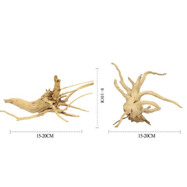 

wood aquarium decoration fish tank natural tree 15-20cm random type landscape for micro-land decorations