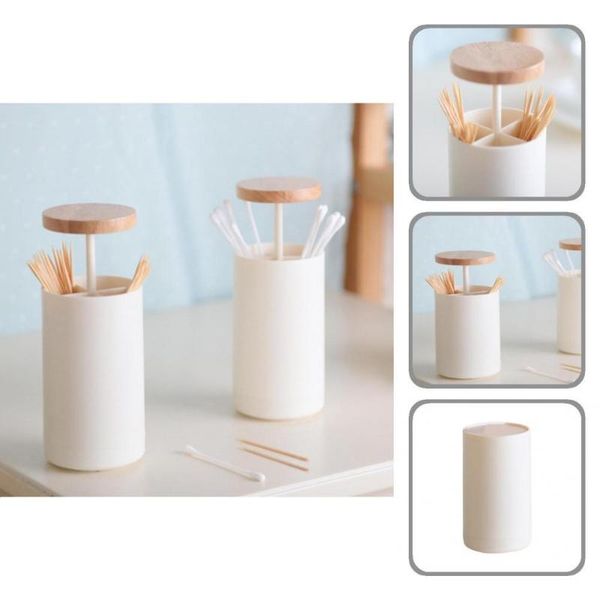 

hooks & rails pp easy to clean toothpick cotton swab dispenser for kitchen stand