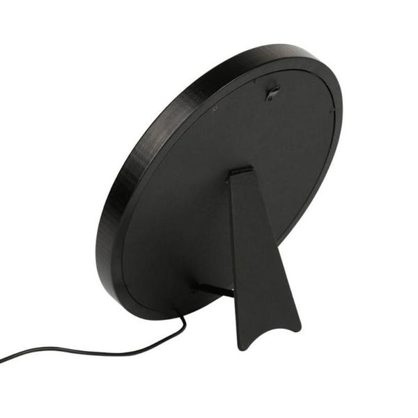 

smart home control makeup mirror wall mount magnification personal make up round shaped vanity adjustable light in bedroom or bathroom