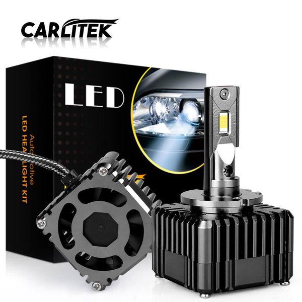 

car headlights carlitek hid d1s led 6000k pure white lighting lights 20000lm high bright csp square ballast xq