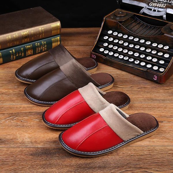 

slippers shoes men for indoor use fashion home comfortable hose slipper winter with fur na254, Black