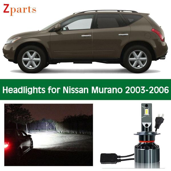 

car headlights bulbs for 2003 - 2006 murano led headlight headlamp low beam high canbus lights auto lighting accessories parts