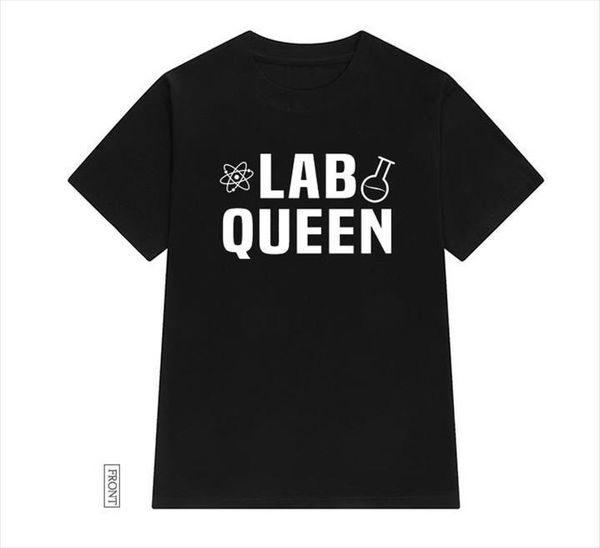 

lab queen science and men t shirts women womens cotton casual funny lady yong tee 5 colors drop ship s, White;black