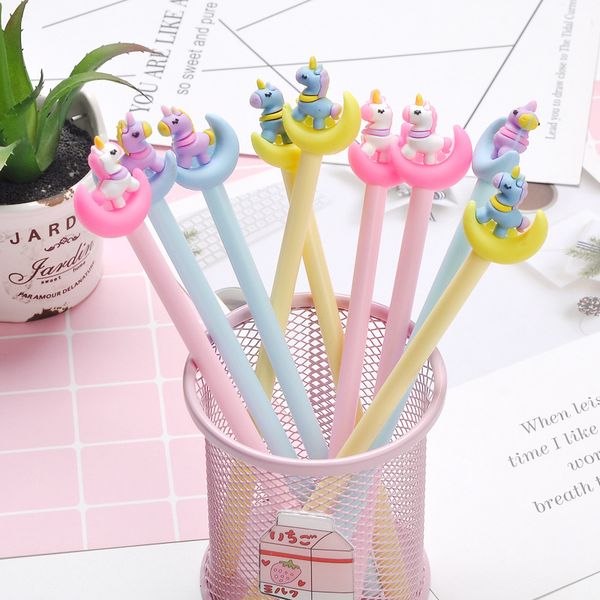 

pen cute cartoon moon unicorn neutral creative student examination black water signature office stationery