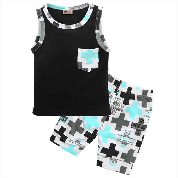 

fashion baby toddler boys clothes pocket vest and pants 2pcs outfits set, White