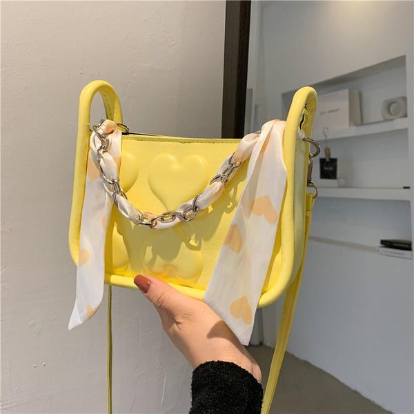 

evening bags fashion personality small bag texture messenger sweet love girl simple ribbon portable square