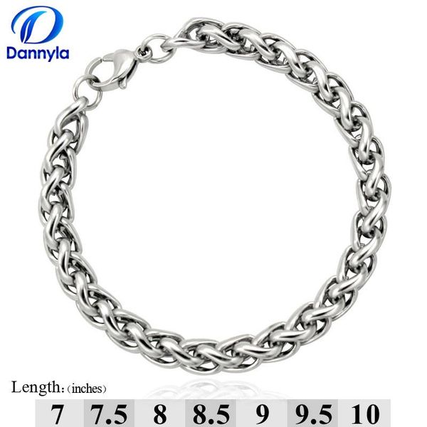 

link, chain wholesale fashion 316 stainless steel bracelet jewelry, accept customization lssb03, Black