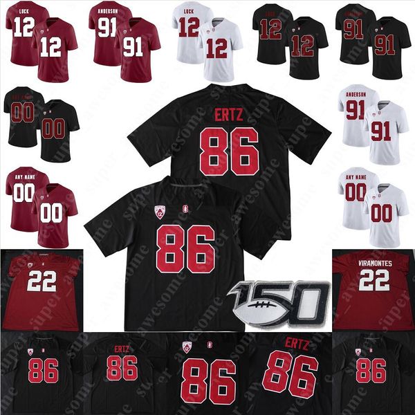 

football jerseys stanford cardinal football jersey jacob mangumfarrar stephen herron tucker fisk lance keneley jason kaul spencer, Black