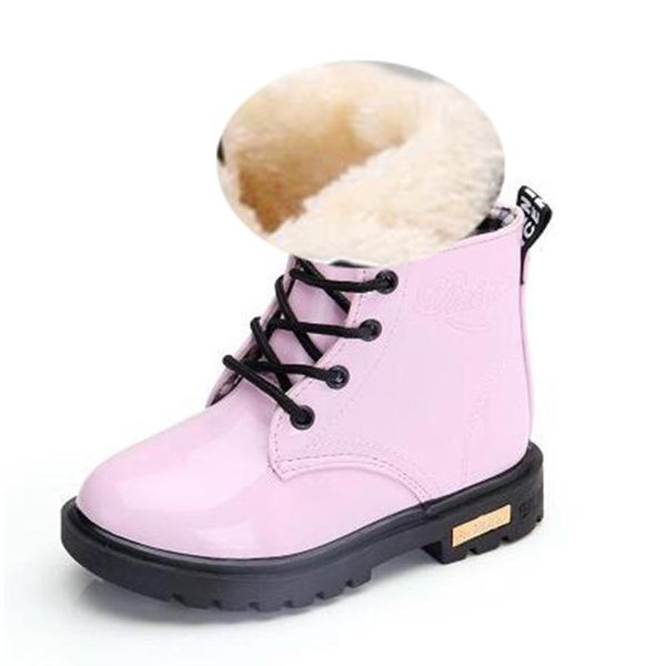 

winter children rose red yellow snow boots for toddler girls boys kids waterproof cotton shoes velvet warm rubber boots, Black;grey