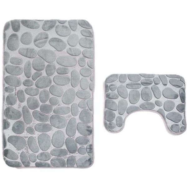 

floor mats bathroom bath mat cobblestone toilet rugs anti slip shower carpets home lid cover room set