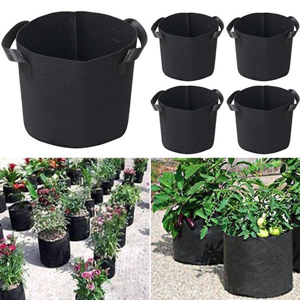 

non-woven fabric growing bag black garden plant grow vegetable flower eco-friendly planters & pots