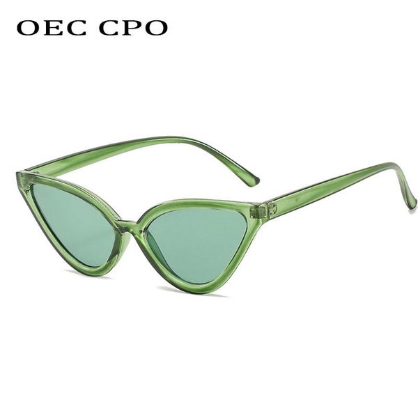

sunglasses oec cpo fashion women cat eye brand designer vintage sun glasses female trendy eyeglasses gafas de sol uv400 e670, White;black