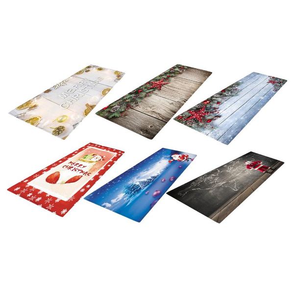 

merry christmas area rug 60*180cm polyester non-slip floor carpet mat carpets