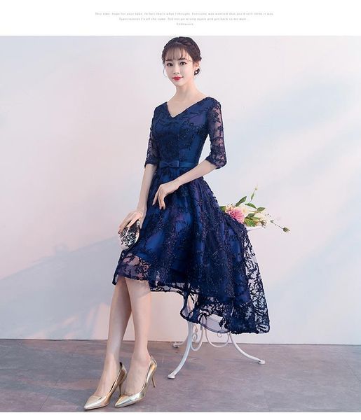 

navy blue lace oriental style banquet dresses chinese vintage wedding cheongsam elegant evening party gowns plus size xs - xxxl ethnic cloth, Red