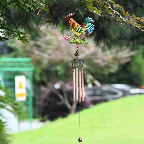 

decorative objects & figurines rooster wind chimes innovative iron cock window bells pendant outdoor garden balcony decor windchimes