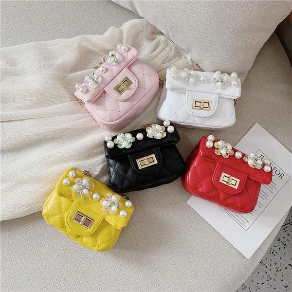 

backpacks children's messenger bag fashion princess cute girl baby mini flower chain shoulder