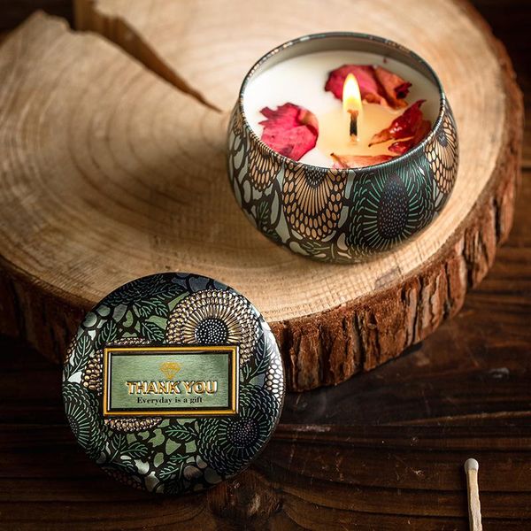 

handmade natural soy wax fragrance scented candle home bathroom decoration candles