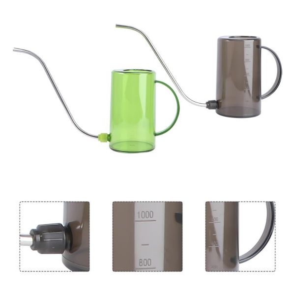 

2pcs practical garden shower can simple creative watering bottle green grey equipments