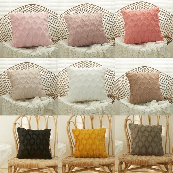 

plush pillow cover deluxe decorative case cushion shell for sofa funda cojin estilo marroqui cushion/decorative