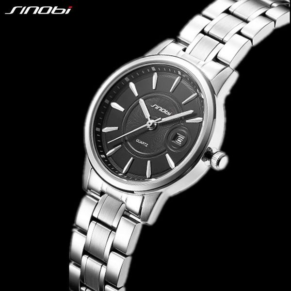 

wristwatches drop woman watch fashion and casual ladies quartz calender stainless steel clock 2021, Slivery;brown