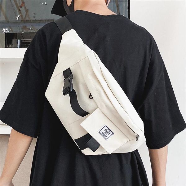 

chest bag large capacity casual cross body fashion canvas waist bags
