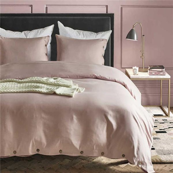 

bedding sets sanding 2/3 pcs duvet cover set solid color button bed linen comforters for twin  king bedlinen size