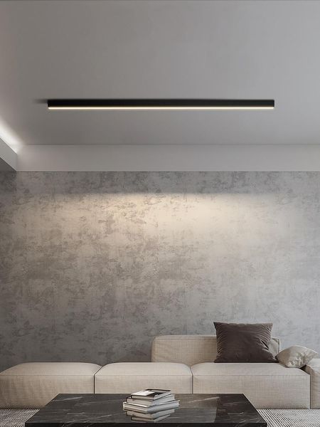 

ceiling lights long strip surface mounted linear lamp minimalist aisle balcony bedroom dining room background wall living