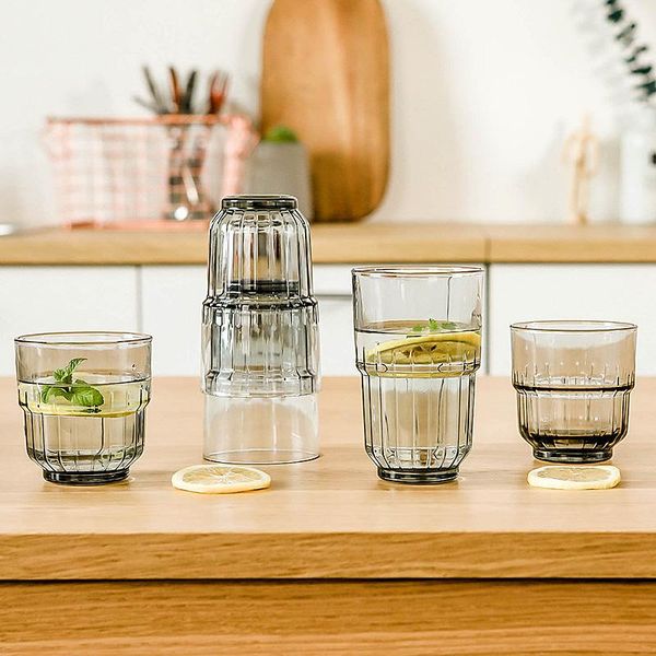 

wine glasses retro nordic glass cup high capacity simple round transparent water creative tazas para cafe household products mm60blb