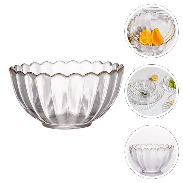 

bowls 1pc glass salad bowl exquisite decorative pudding dessert baking
