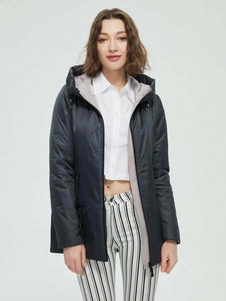 

letter tape zip up hooded winter coat w854#, Black