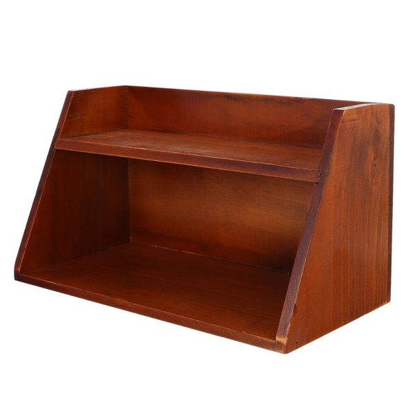 

hooks & rails 1pc cosmetics holder storage rack desk(wood)