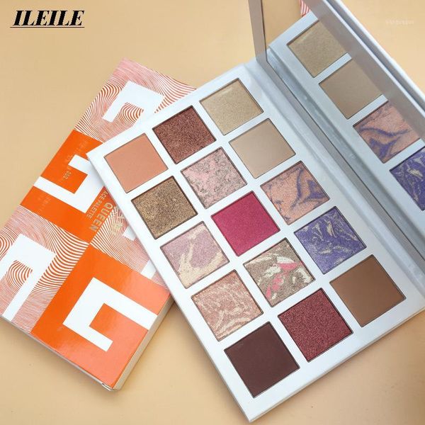 

beauty glazed 15 color pressed matte glitter eyeshadow palette waterproof long-lasting shimmer pigments1