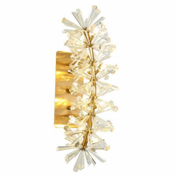 

wall lamp luxury sconce lighting living room bedroom led crystal arrival decor gold light fixtures