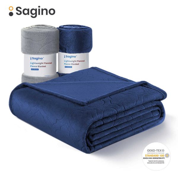 Sagino Soft Coral Fleece Blanket Summer Bed Sheet Sofa Throw 250Gsm Coperte di flanella leggere e sottili Lavaggio meccanico Ritorno a scuola 211019