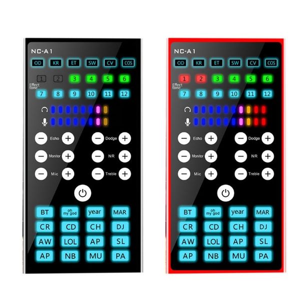 

sound cards live card mixer board for streaming portable bluetooth-compatible voice changer music