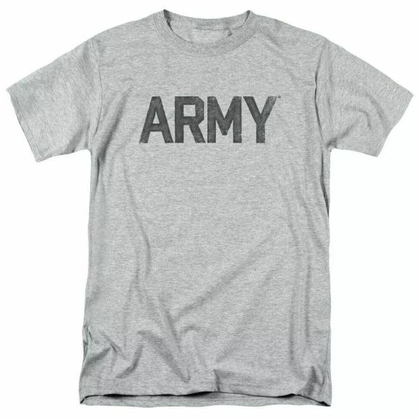 

u.s. army star t shirt mens licensed usa military tee sport gray, White;black
