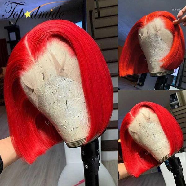 

red short hair bob cut wigs 8"-16" inches 13x6 remy human lace front 150% density 180% density1, Black;brown