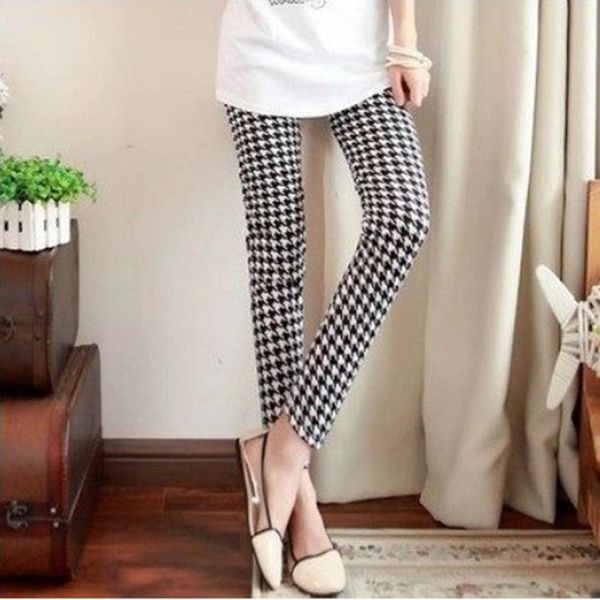 

women's leggings spring and summer qianniaoge milk silk small leg pants korean version thin pencil, Black
