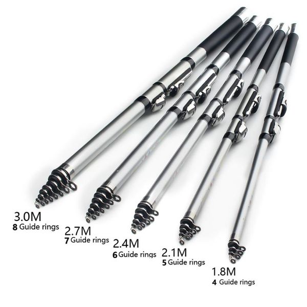 

boat fishing rods carbon fiber 1.8m 2.1m 2.4m 2.7m 3.0m spinning rod m power rock carp feeder surf