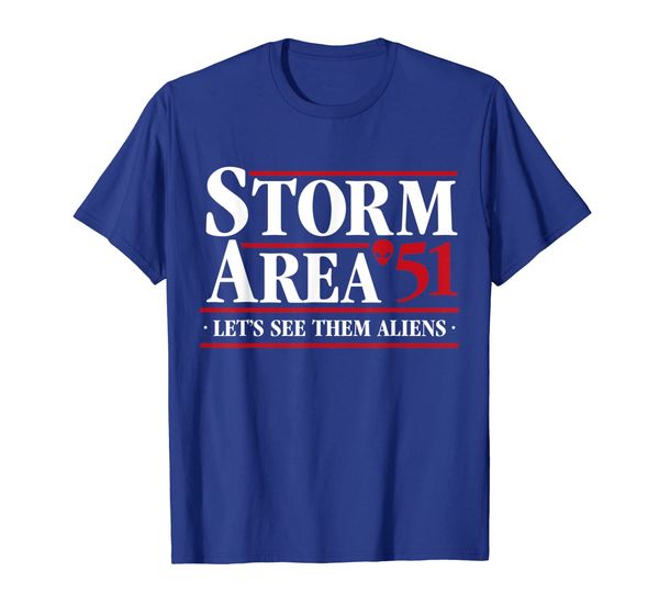 

storm area 51 - let's see them aliens t-shirt, White;black