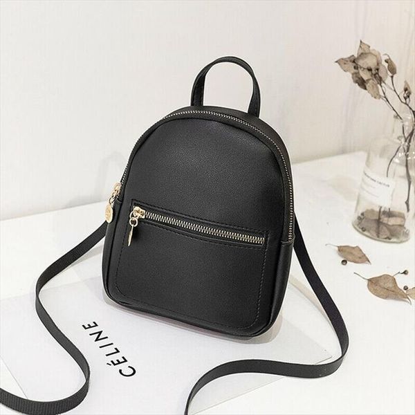 

women girl small mini backpack fashion school travel shoulder bag rucksack by