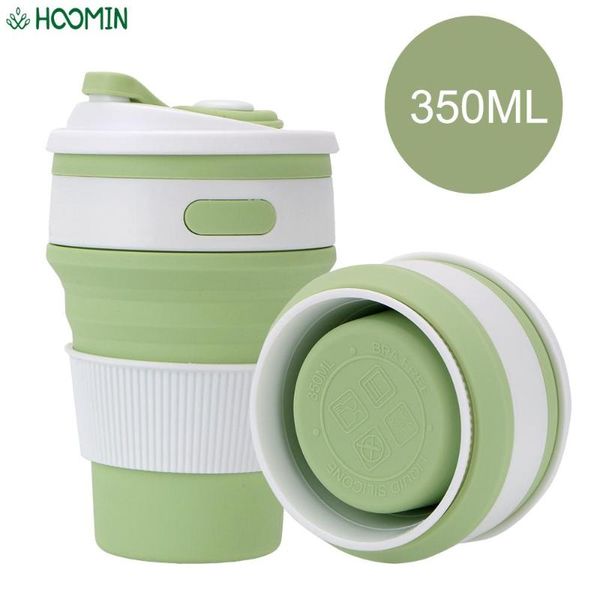 

grade collapsible silicone travel cup folding water bottle drinking ware coffee mugs bpa tea cups & saucers